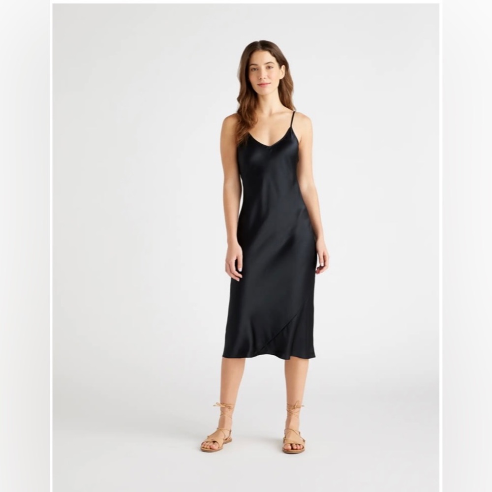 Silk Midi Dress
